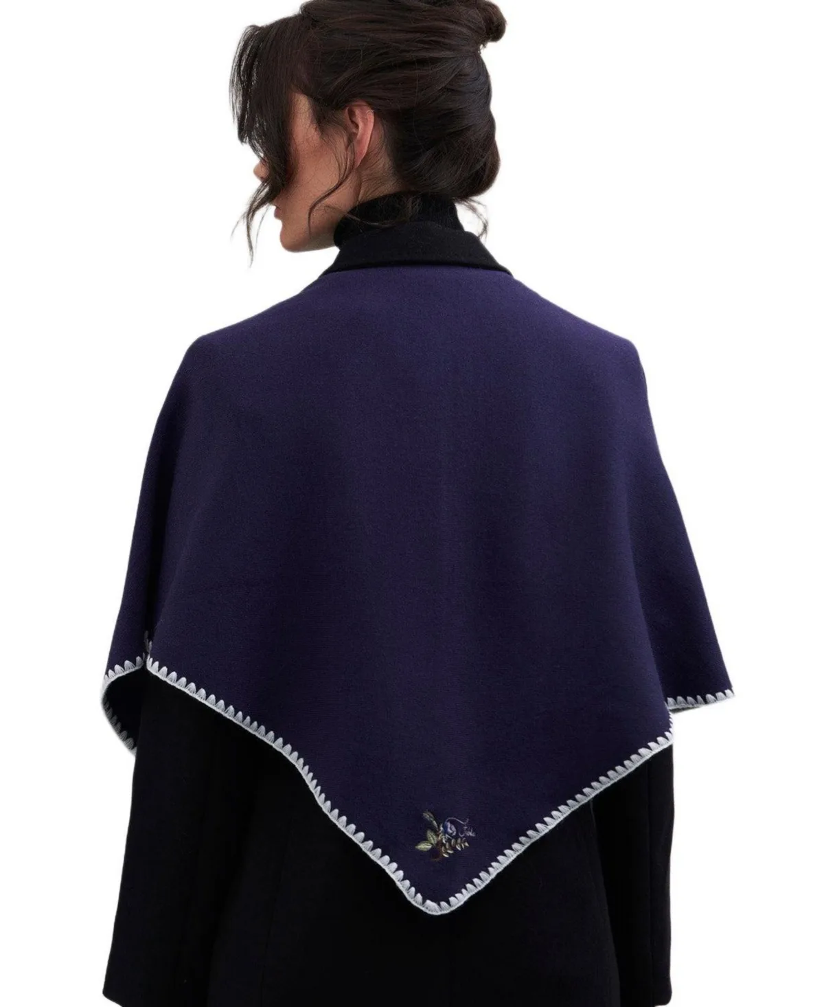 Triangle Blanket-Stitch Scarf by Fable England