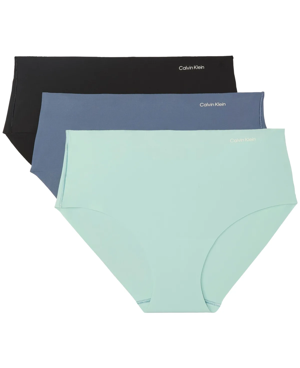 Seamless Microfiber Full Coverage Hipster Panty, 3-Pack by Calvin Klein