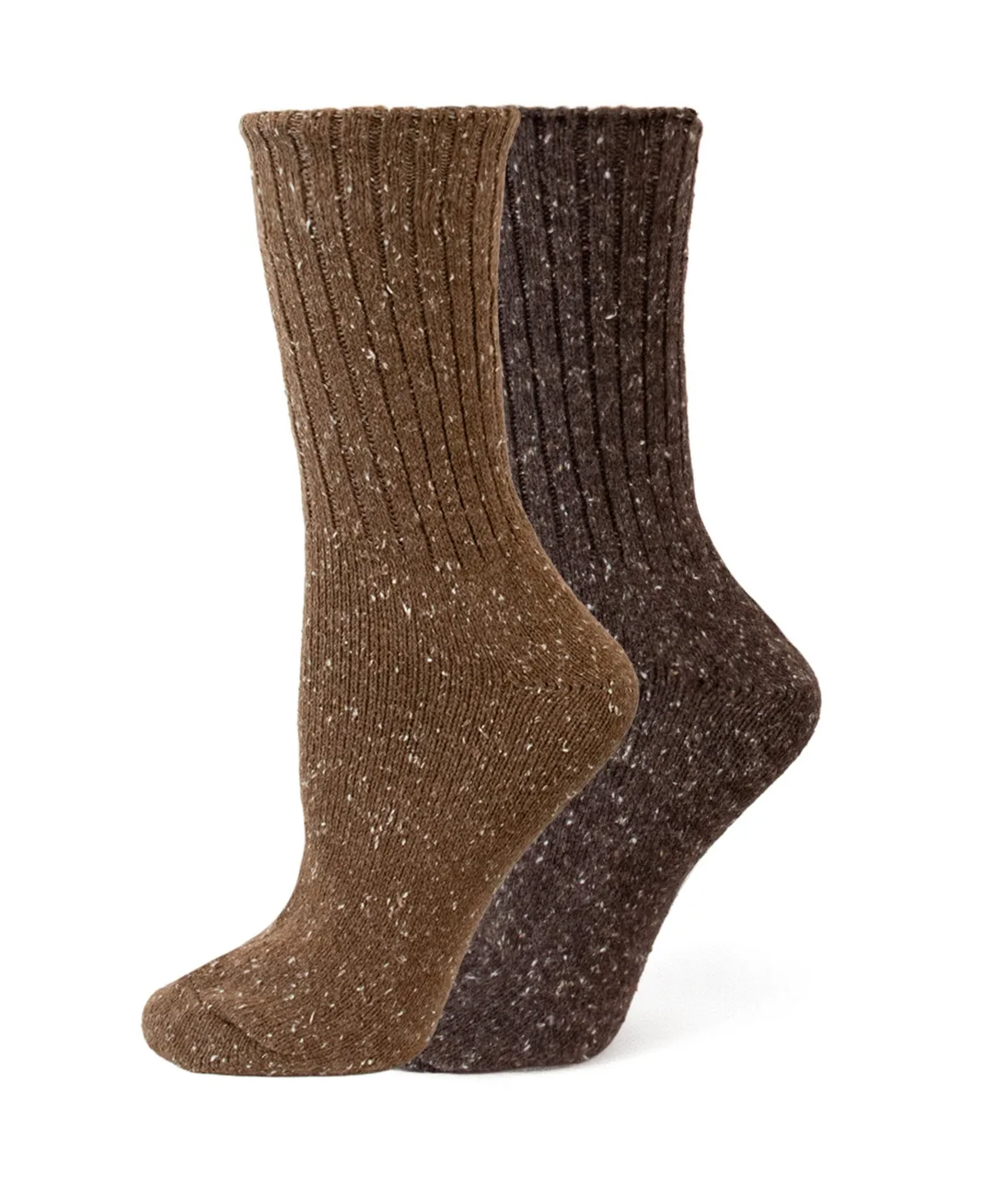 2-Pack Tweed Rib Boot Socks by HUE