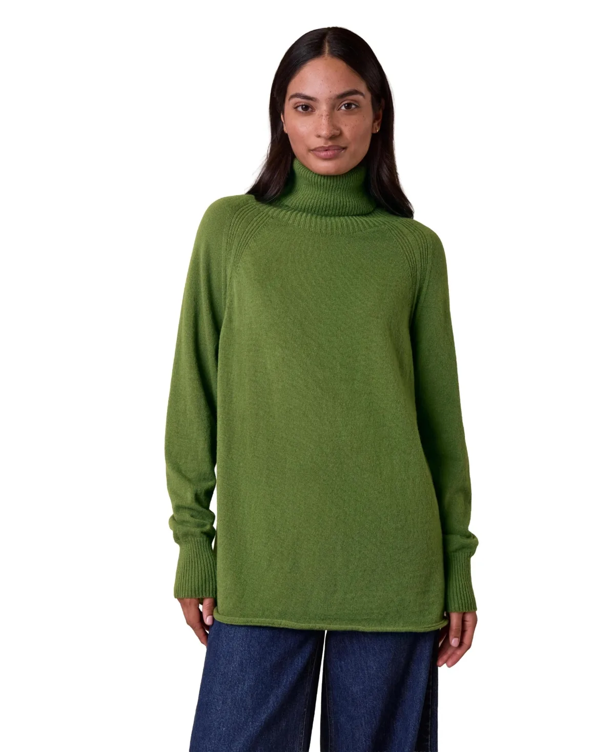 Supersoft Ribbed Turtleneck Sweater by Celtic & Co