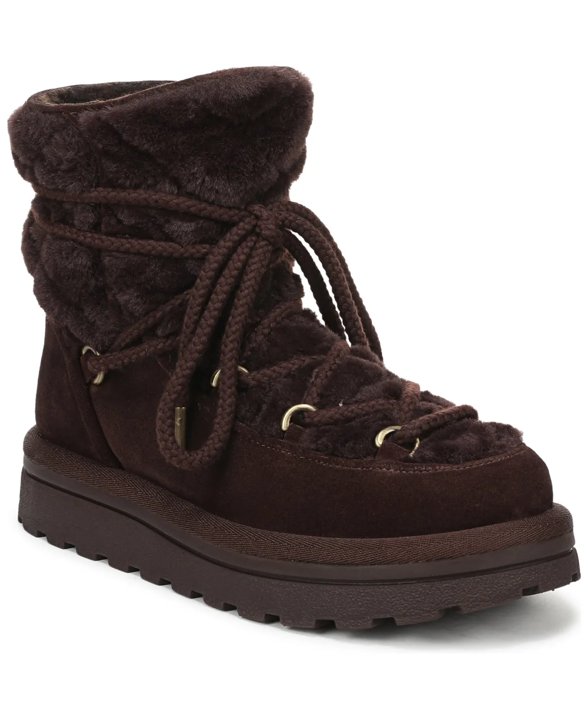 Ovie Lace-Up Faux Fur Boots by Sam Edelman