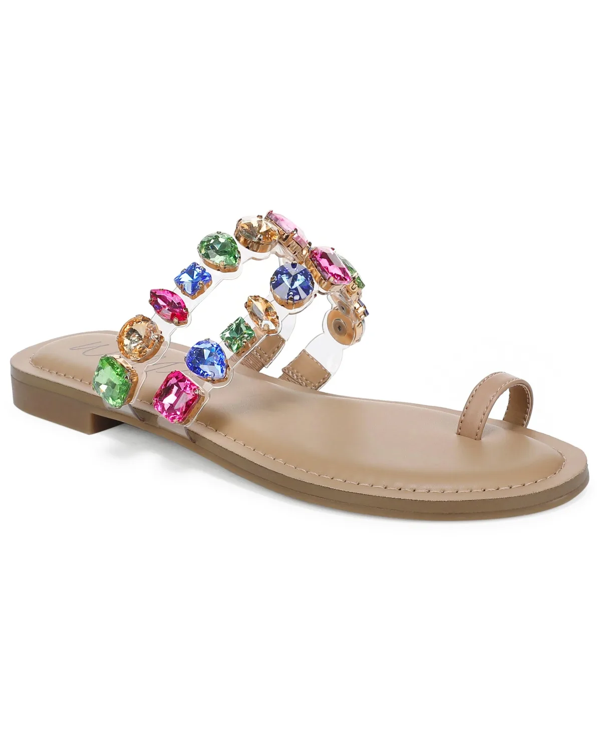 Malley Embellished Faux Leather Sandals