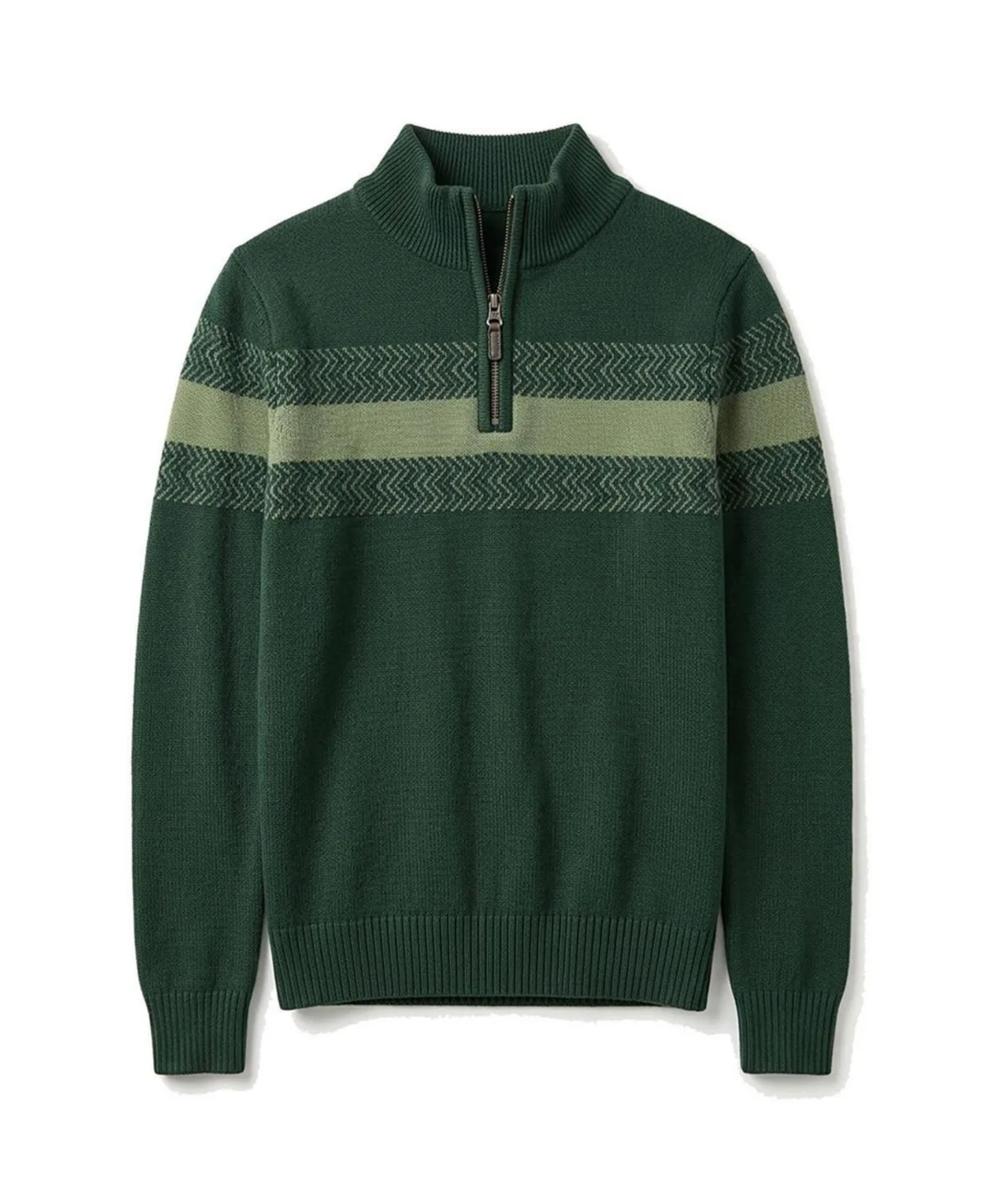 Organic Half Zip Stripe Sweater by Hope & Henry