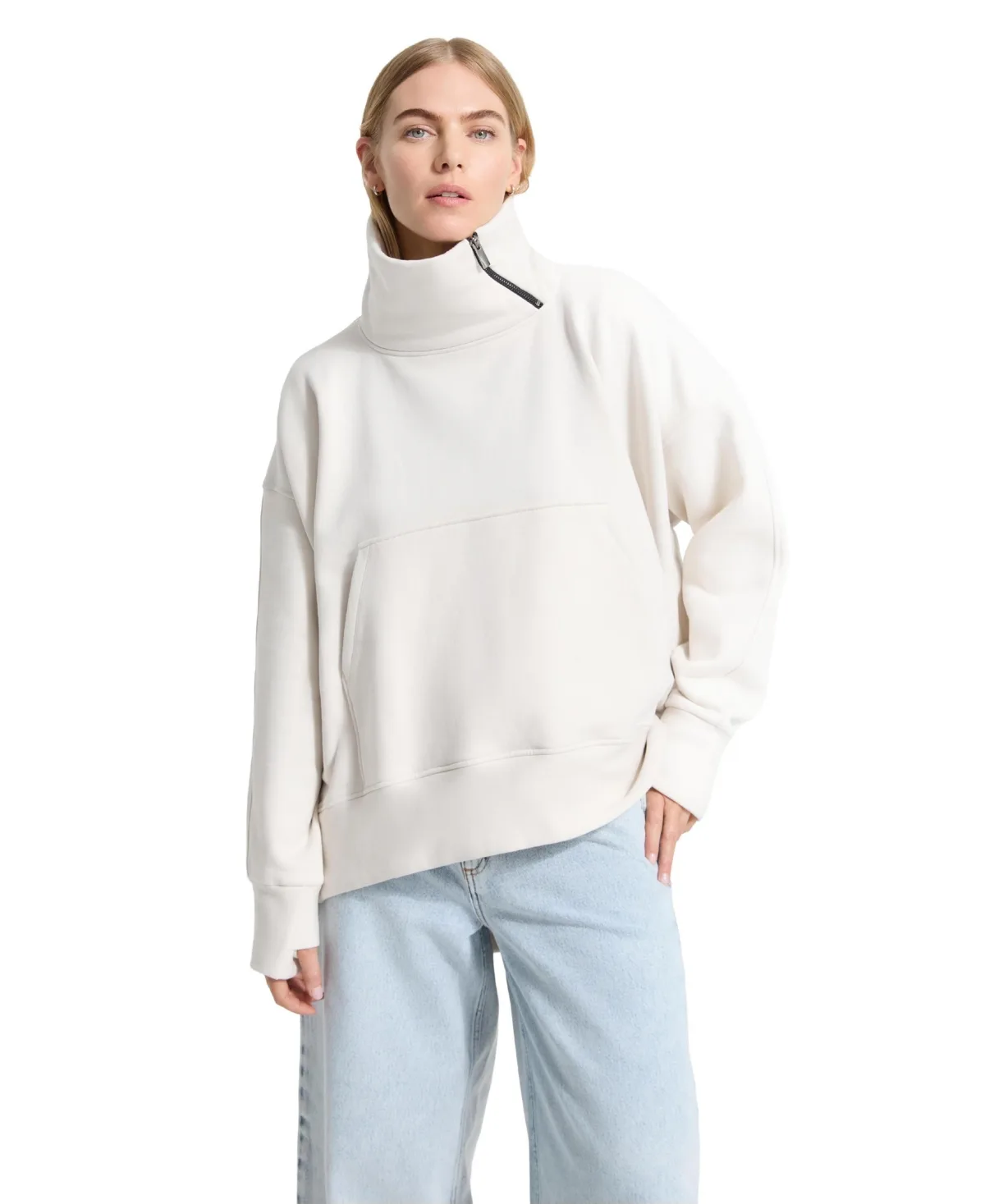Boerum Breathable French Terry Pullover Sweatshirt by Marcella