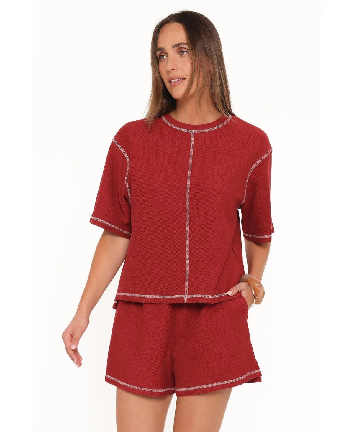 Melody Knit Oversized Top and Shorts, 2-Piece Set by Petal and Pup