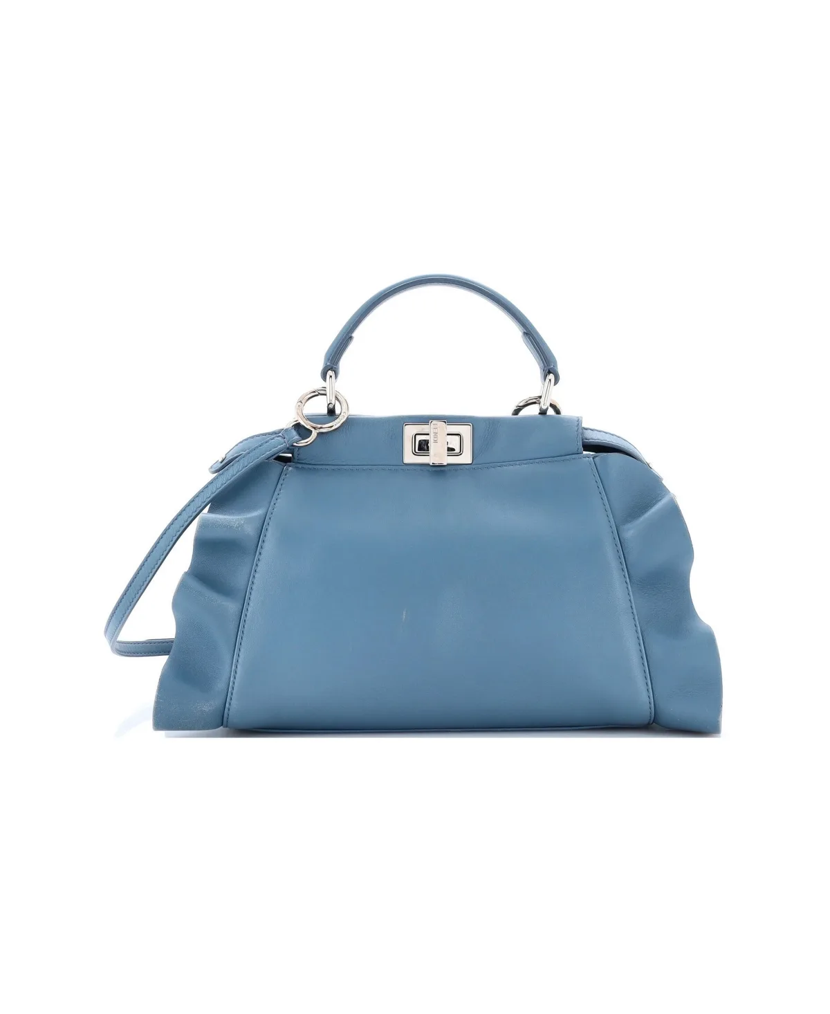 Pre-Owned Fendi Mini Wave Peekaboo Bag Leather by FENDI