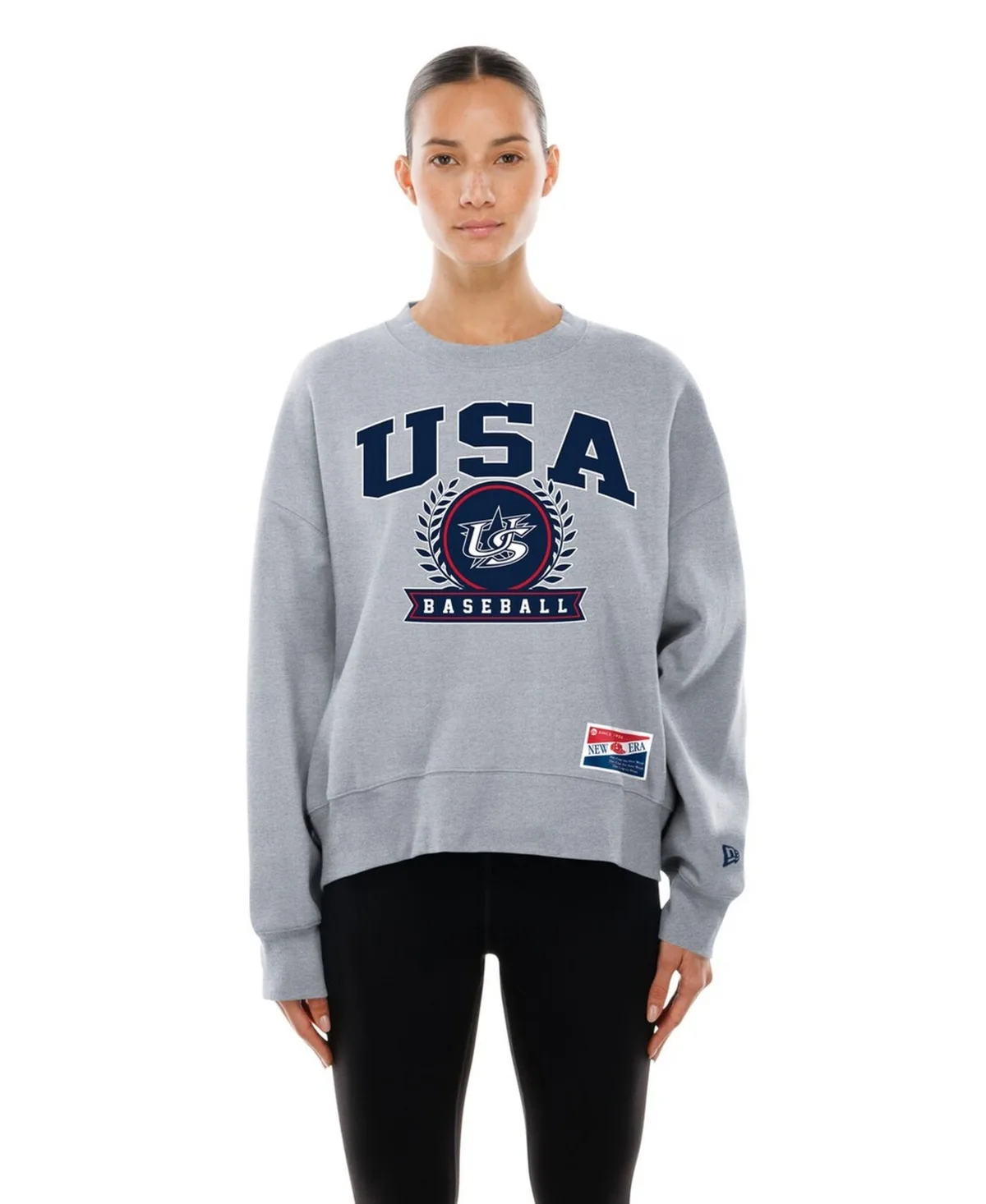 USA Baseball 2026 World Baseball Classic Mineral Wash Dolmen Sleeve Fleece Sweatshirt by New Era