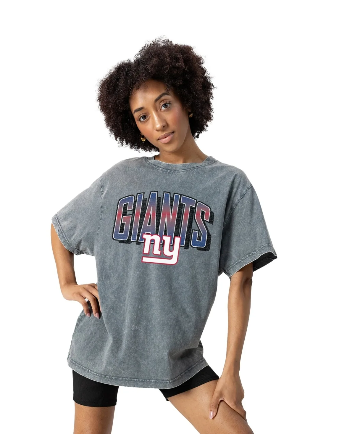 New York Giants Oversized Snow Wash T-Shirt