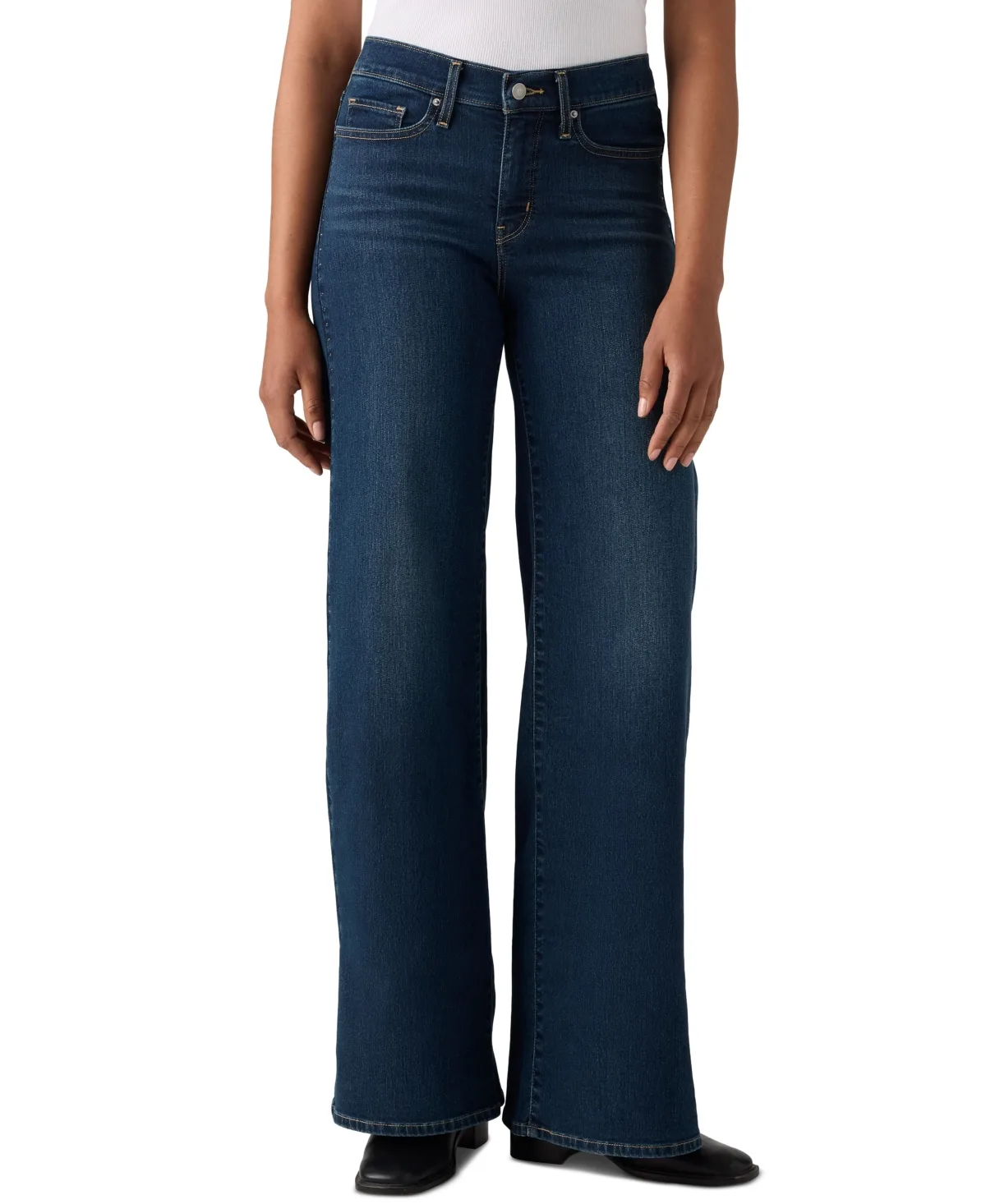 Shaping Stellar-Stretch Wide-Leg Jeans by Levi's