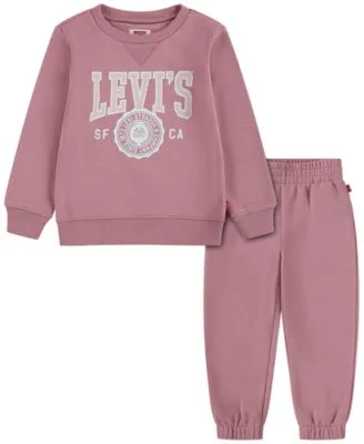 Crewneck Graphic Fleece Sweatshirt Joggers 2 Piece Set by Levi's
