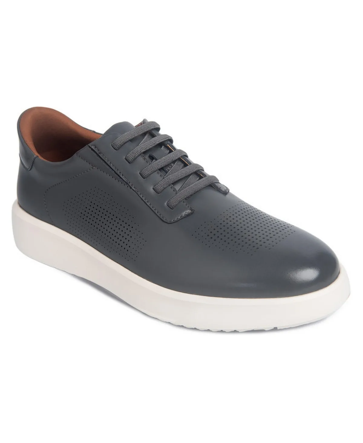 Marc Joseph New York Harbor Road Hands Free Technology Lightweight Leather Perforated Sneaker by Joseph