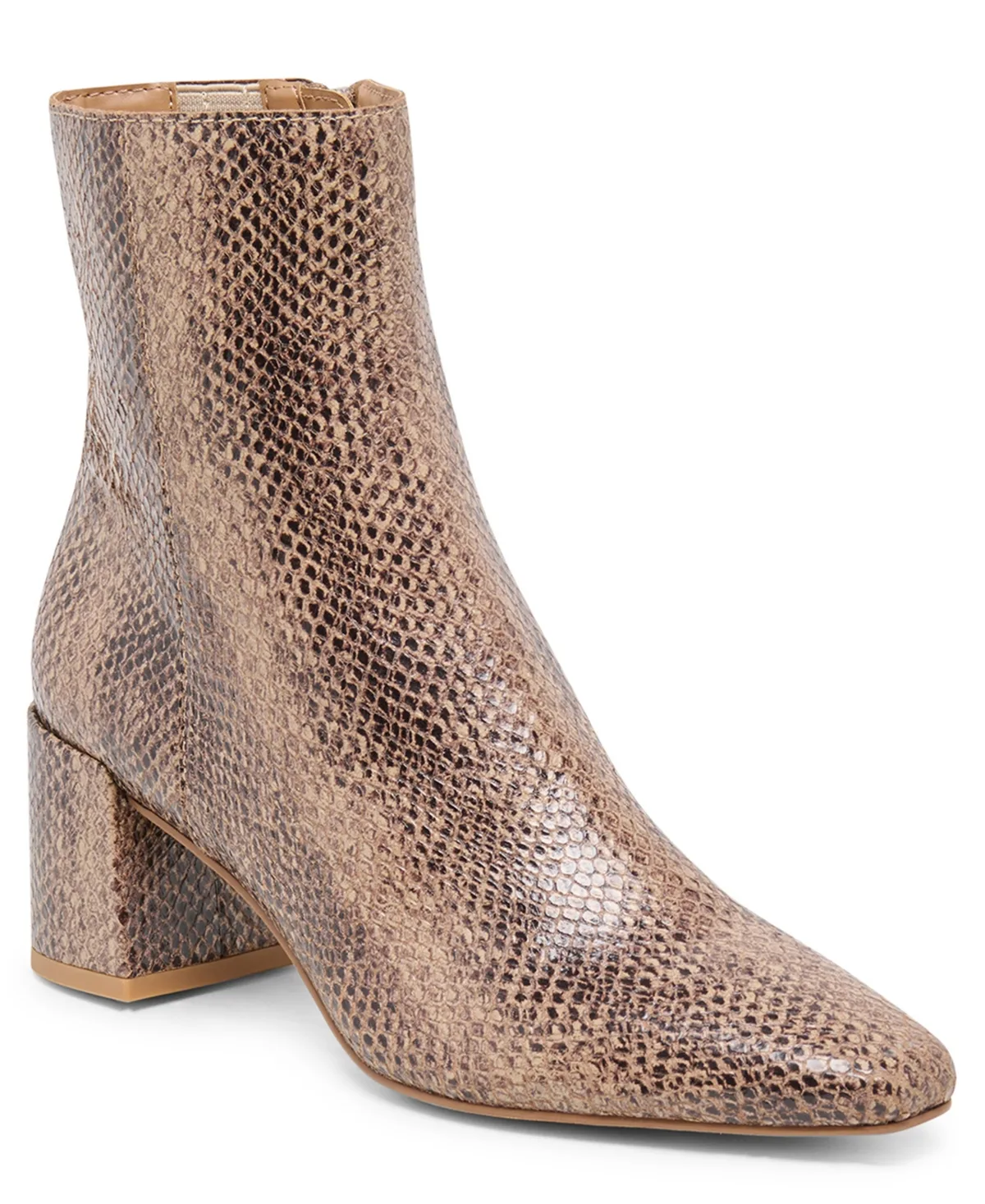 Bayra Wide Width Snip Toe Heeled Dress Booties