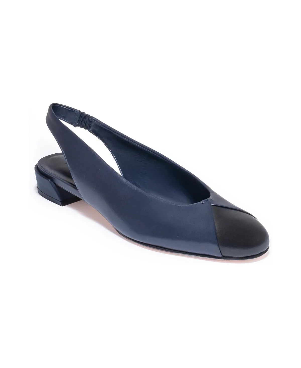 Nia Slingback Round-Toe Flats by Bernardo