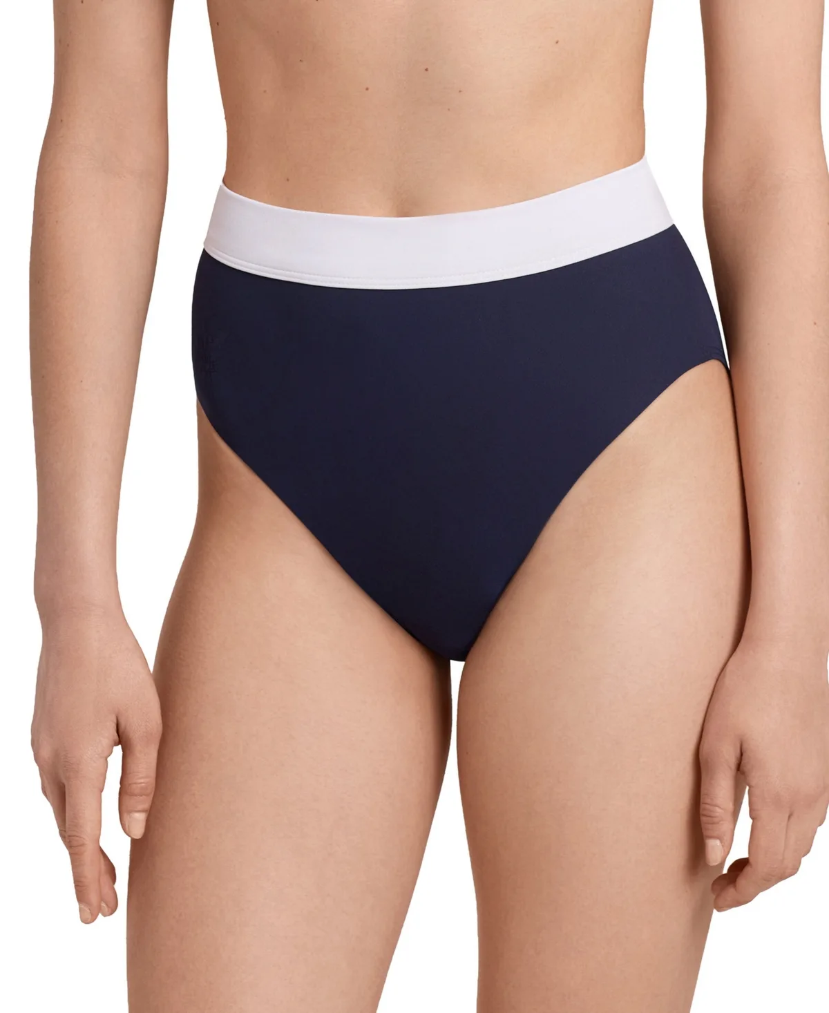 Banded High-Waist Hipster Bikini Bottom
