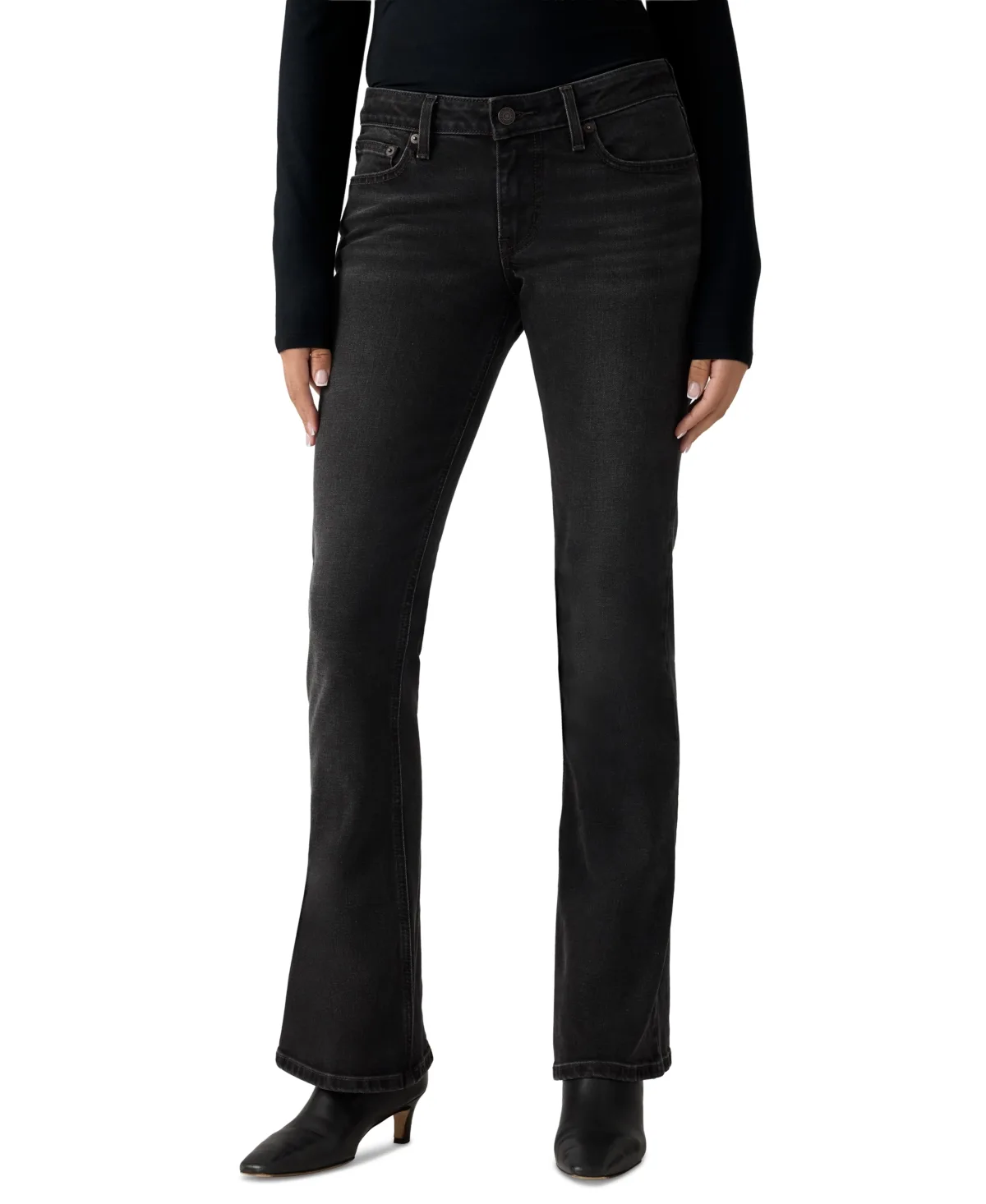 Low Slim Boot Light-Wash Jeans