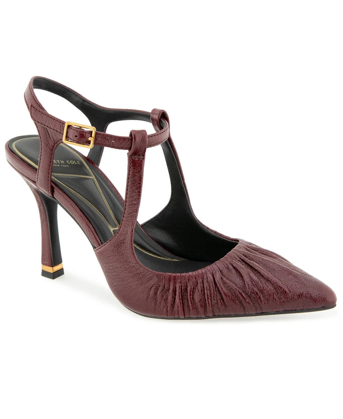 Romi Ruch Slingback Pointed Toe Ruched Pumps