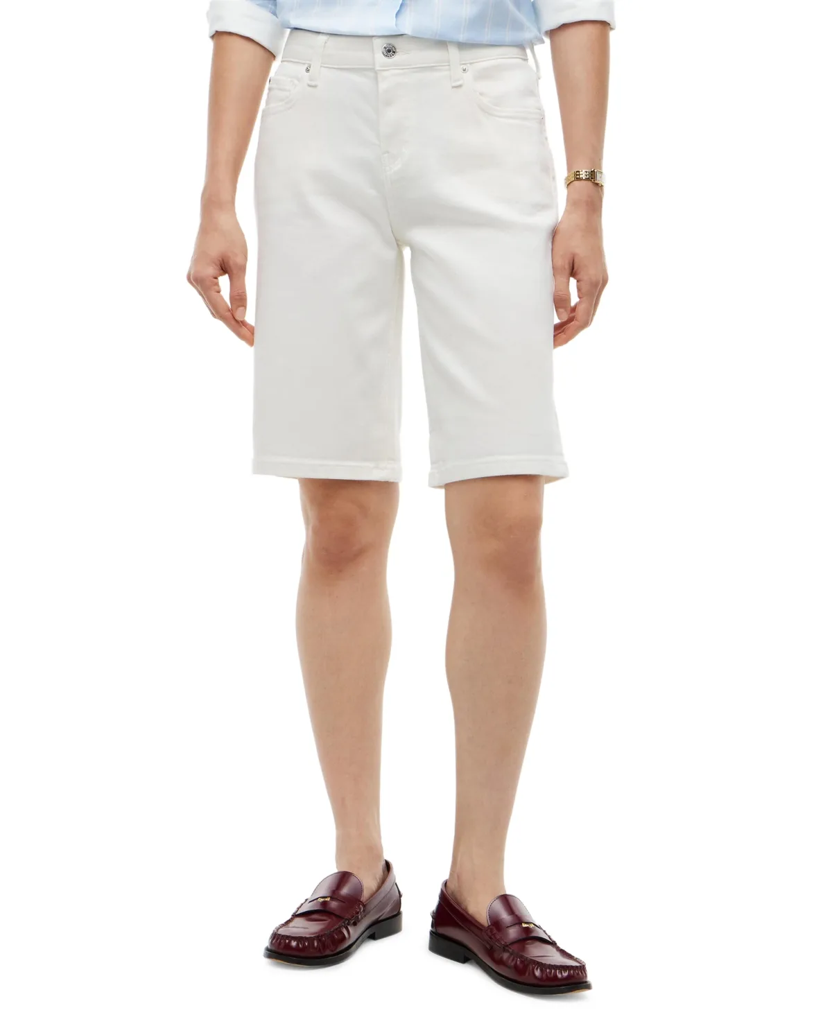 Denim Five-Pocket Bermuda Shorts by Tommy Hilfiger