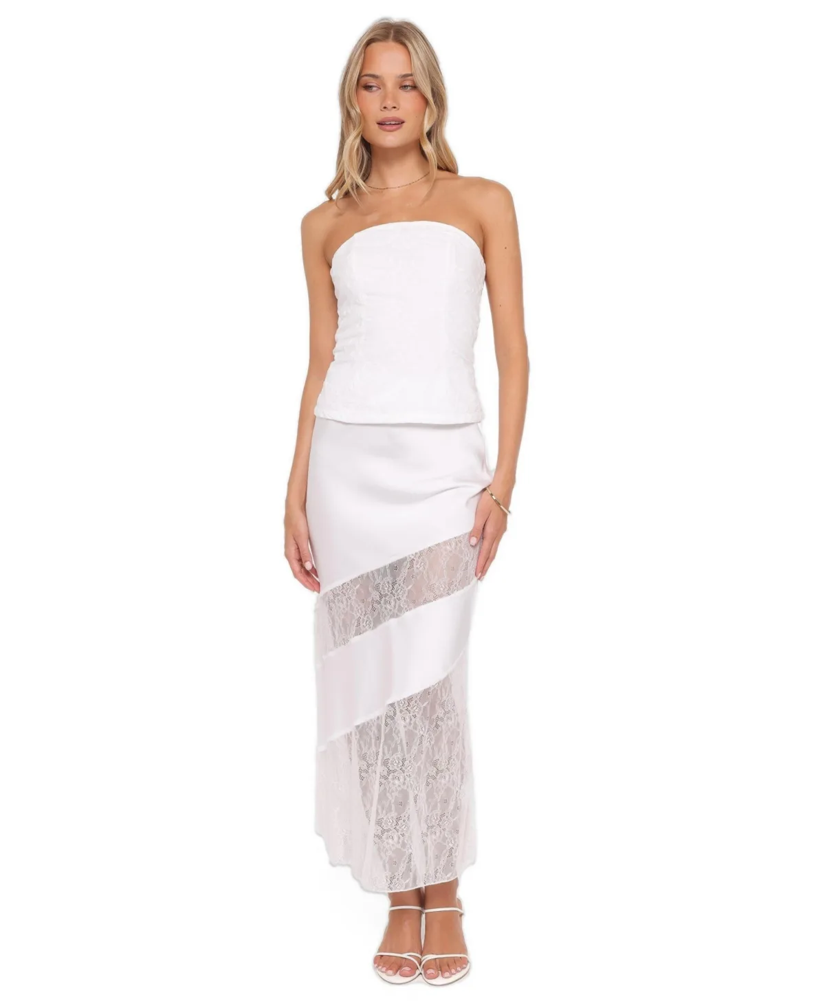 Winona Lace Column Maxi Skirt by Petal and Pup