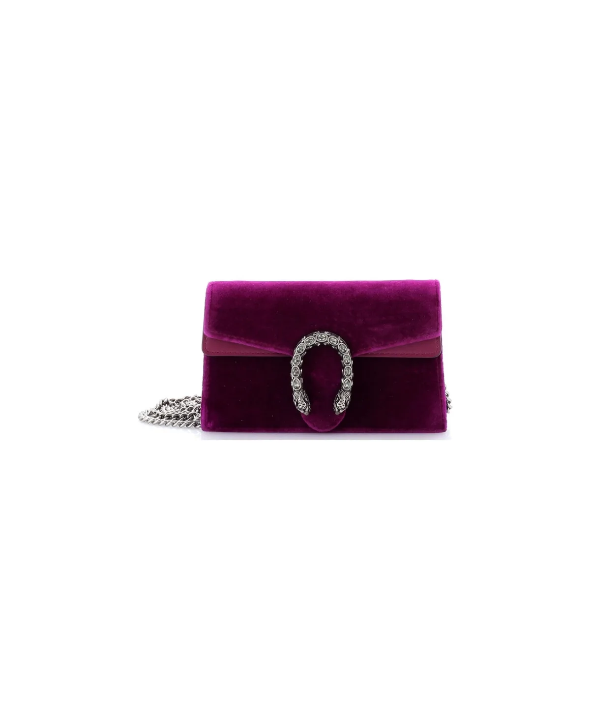 Pre-Owned Gucci Super Mini Dionysus Bag Velvet