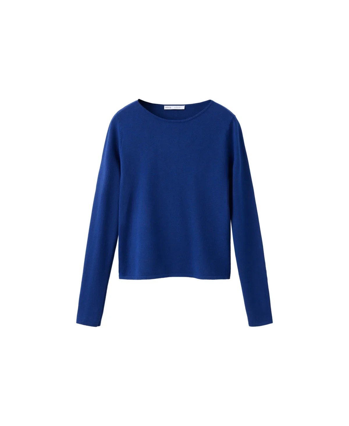 Rira Fitted Boat-Neck Long-Sleeve Sweater by Mango