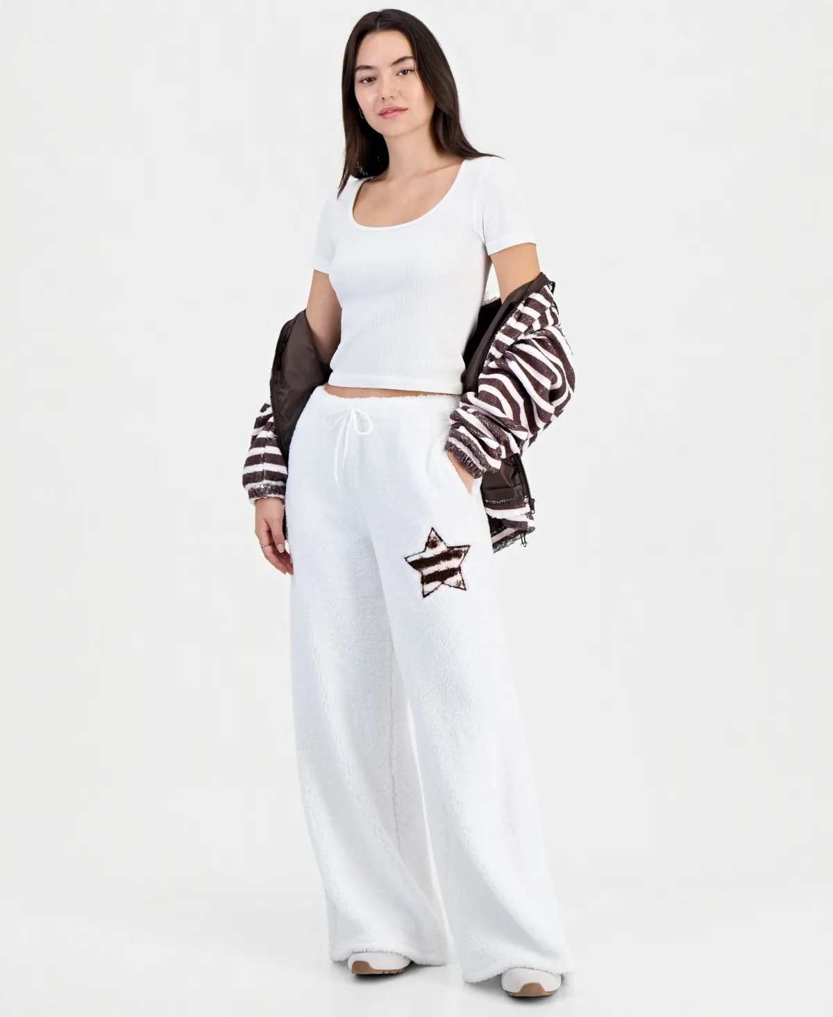 Sherpa Wide-Leg Pants by Madden Girl