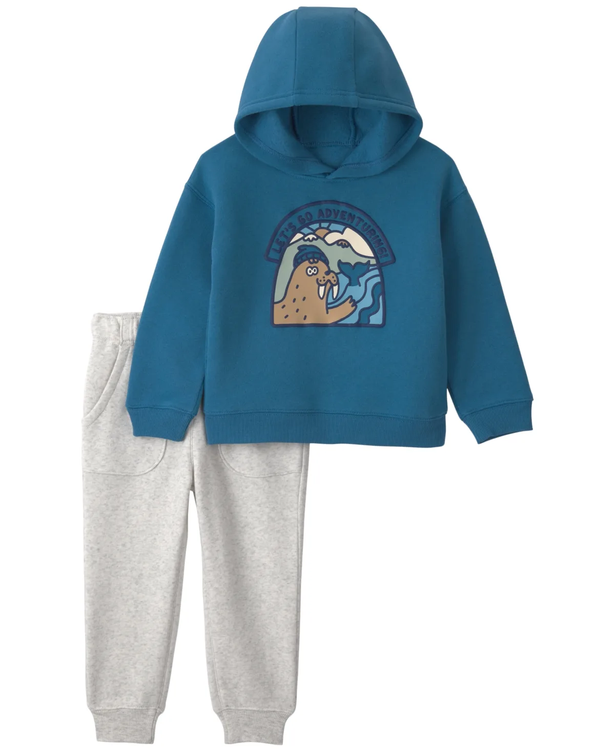 Walrus Fleece Hoodie and Jogger Pants, 2-Piece Set by Carter's