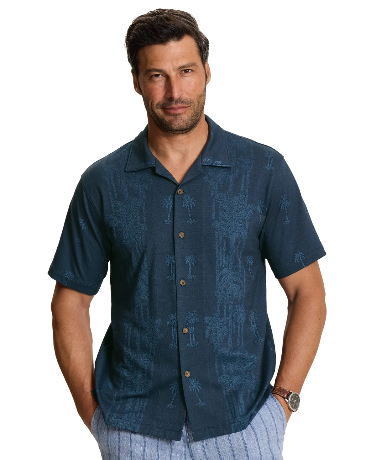 Palm Fresco Palm Grove Camp Stripe Polo Shirt by Tommy Bahama
