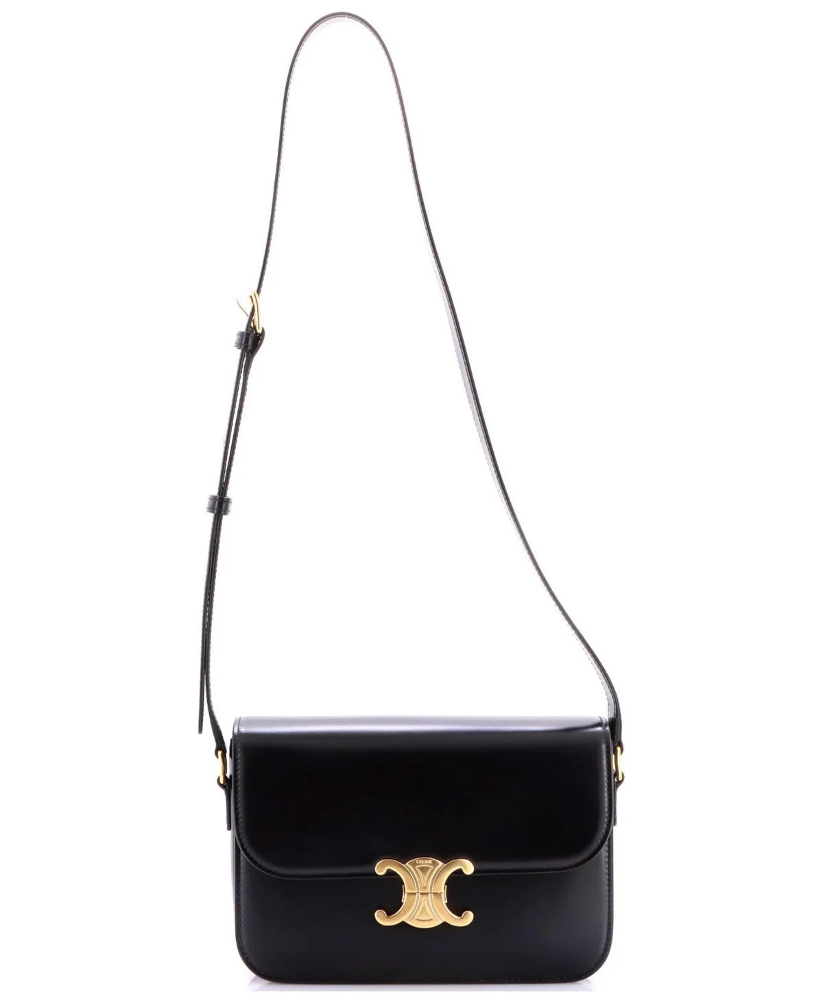 Pre-Owned Celine Medium Triomphe Shoulder Bag Smooth Calfskin