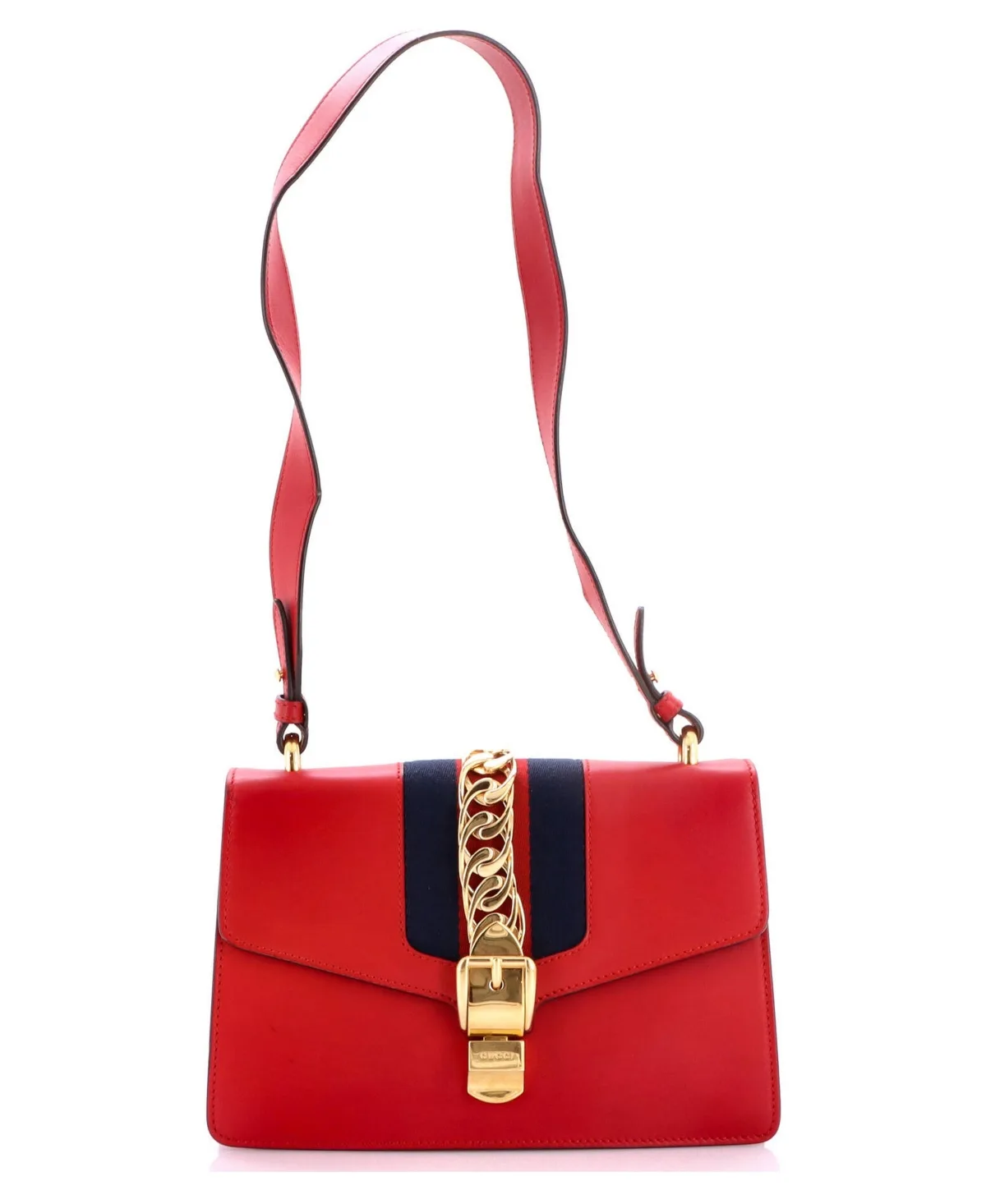 Pre-Owned Gucci Small Sylvie Shoulder Bag Leather by Gucci
