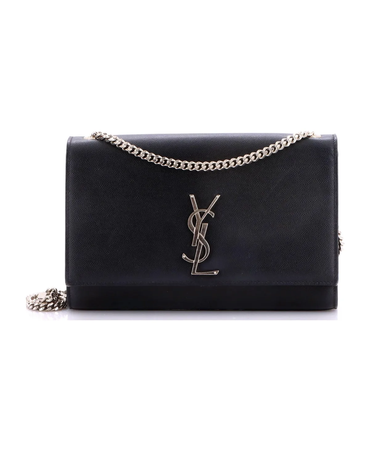 Pre-Owned Saint Laurent Medium Classic Monogram Crossbody Bag Grainy Leather by Saint Laurent