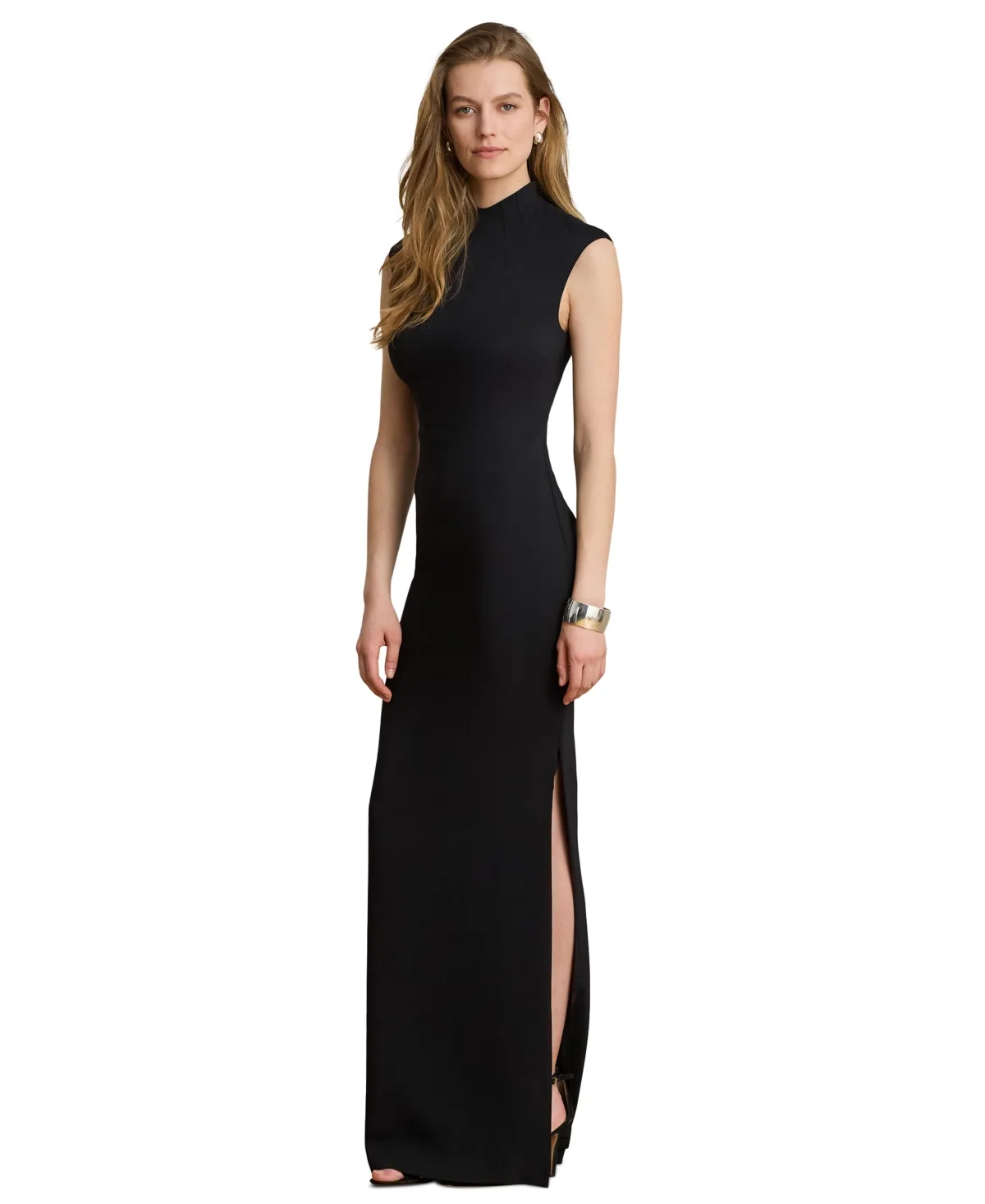 Lauren Ralph Lauren Mock Neck Column Gown by Ralph Lauren