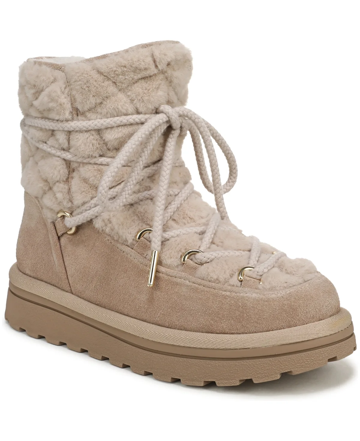 Ovie Lace-Up Faux Fur Boots