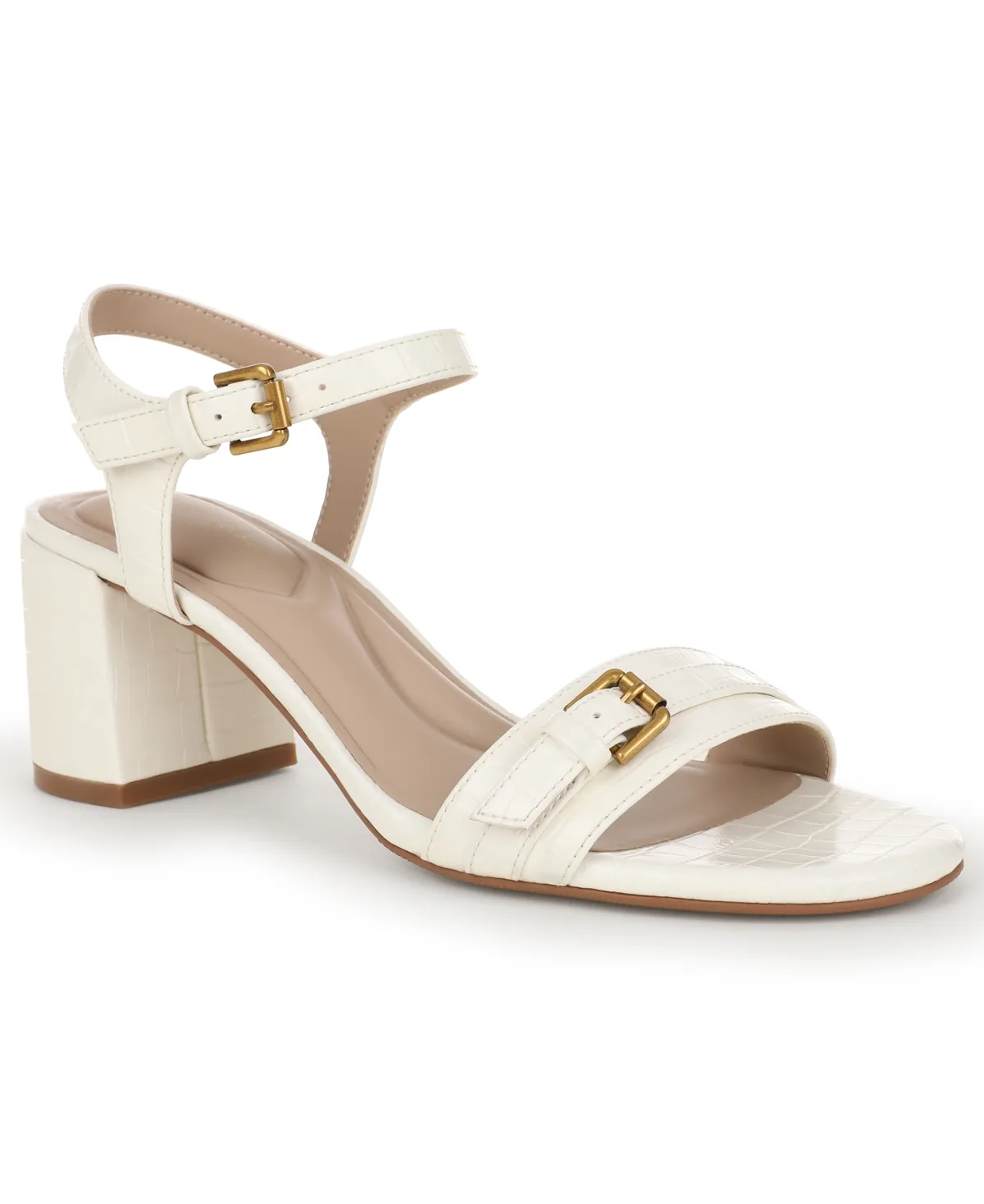 Fahwn Block Heel Slingback Sandals