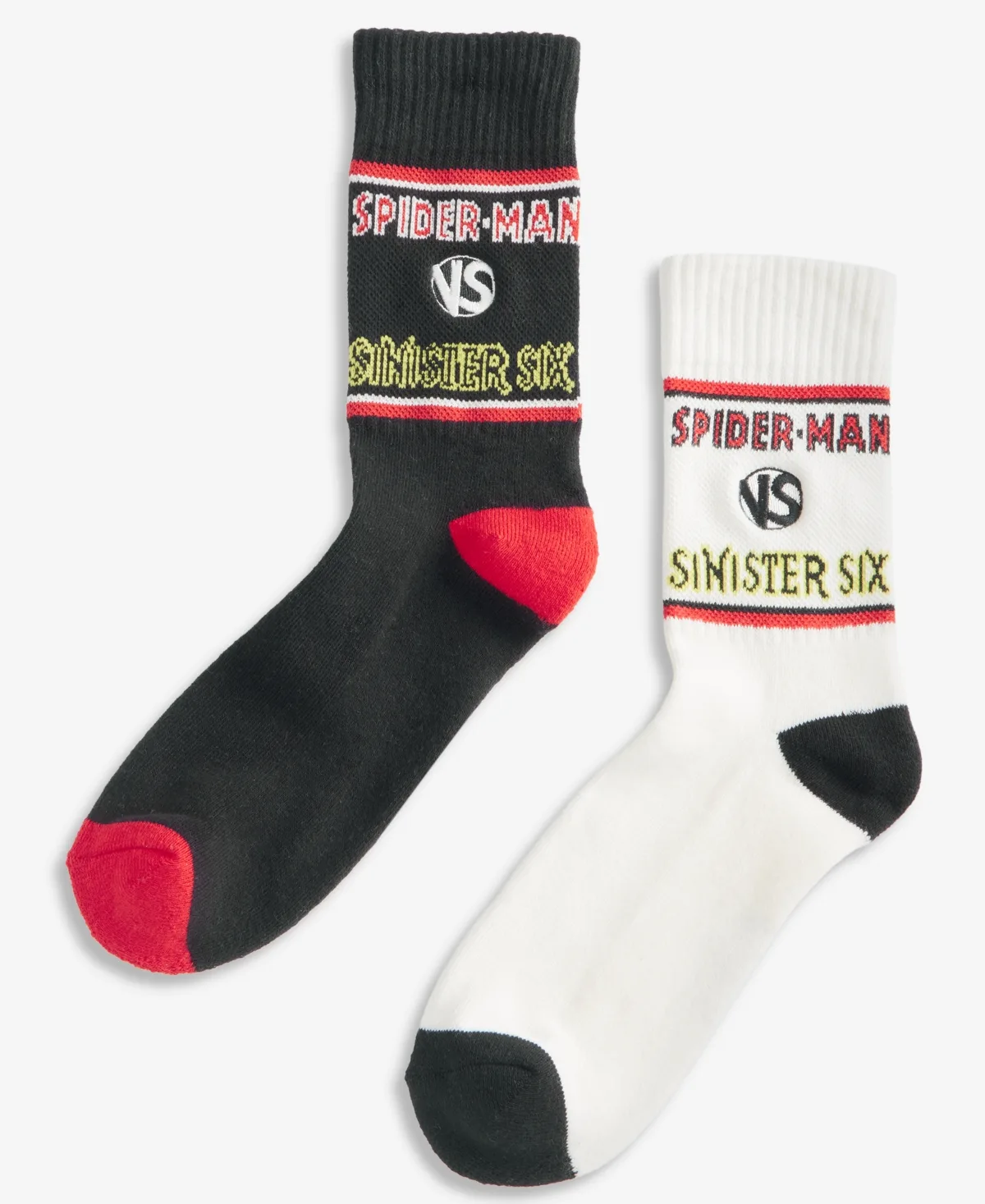 Spider-Man Sinister Six Crew Socks, 2-Pack by Marvel