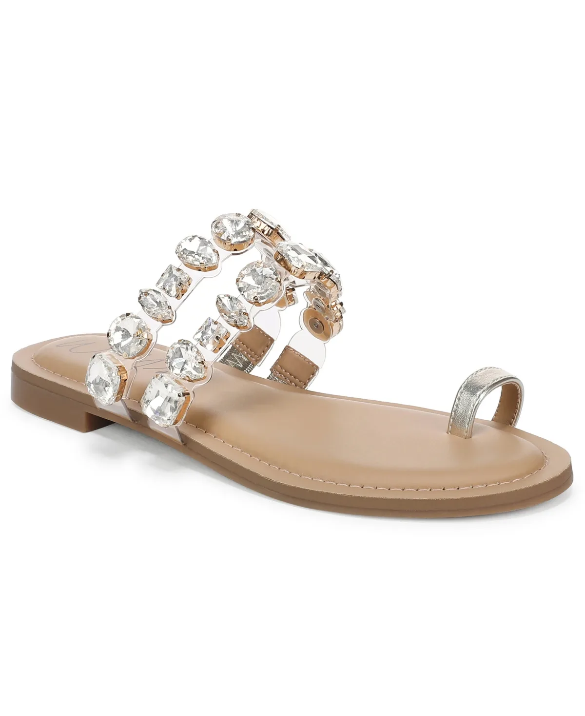 Malley Embellished Faux Leather Sandals