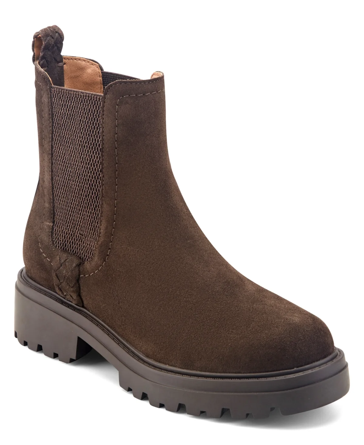 Alexxy Waterproof Chelsea Lug Sole Booties