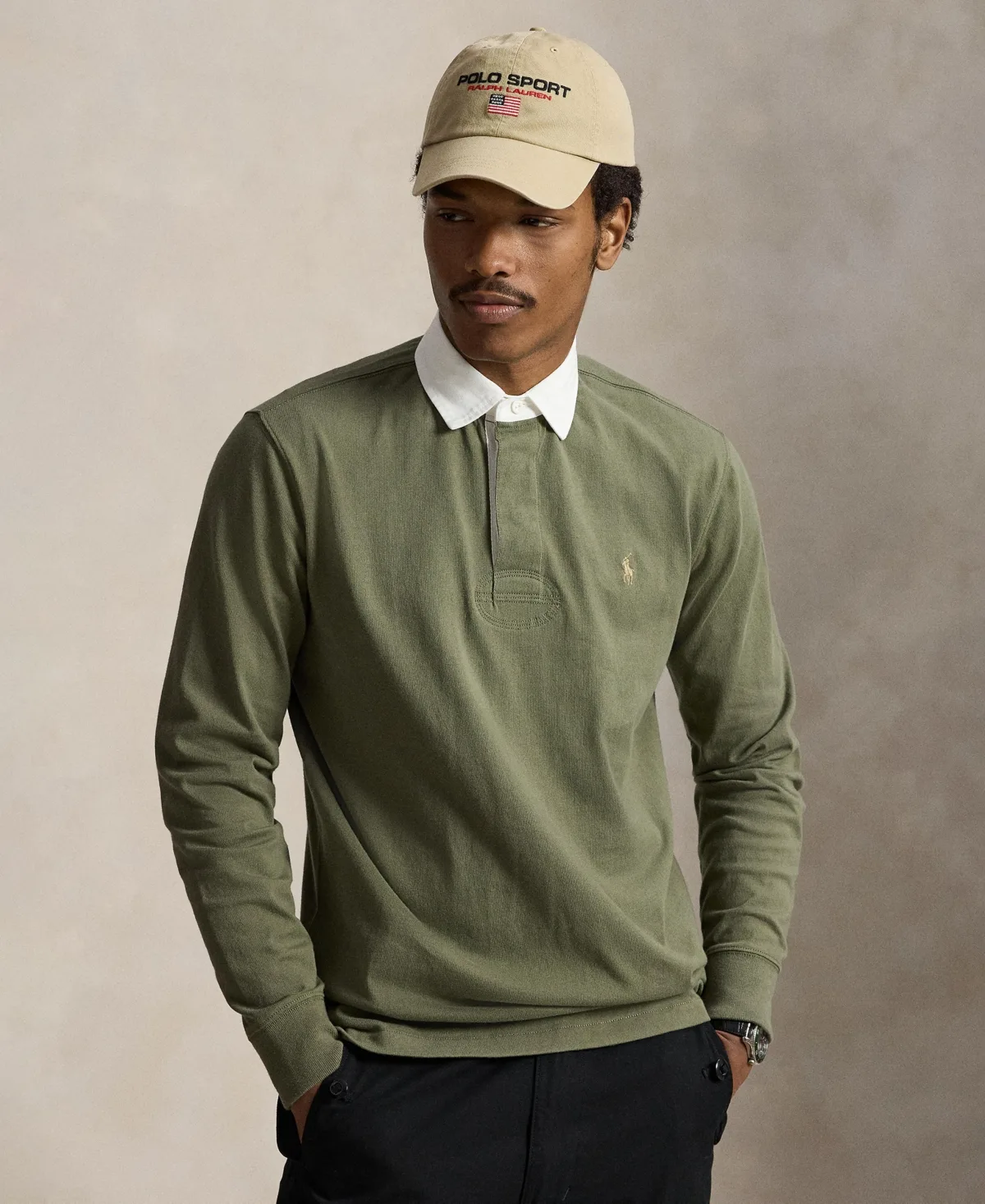 The Iconic Rugby Collar Polo Shirt by Polo Ralph Lauren