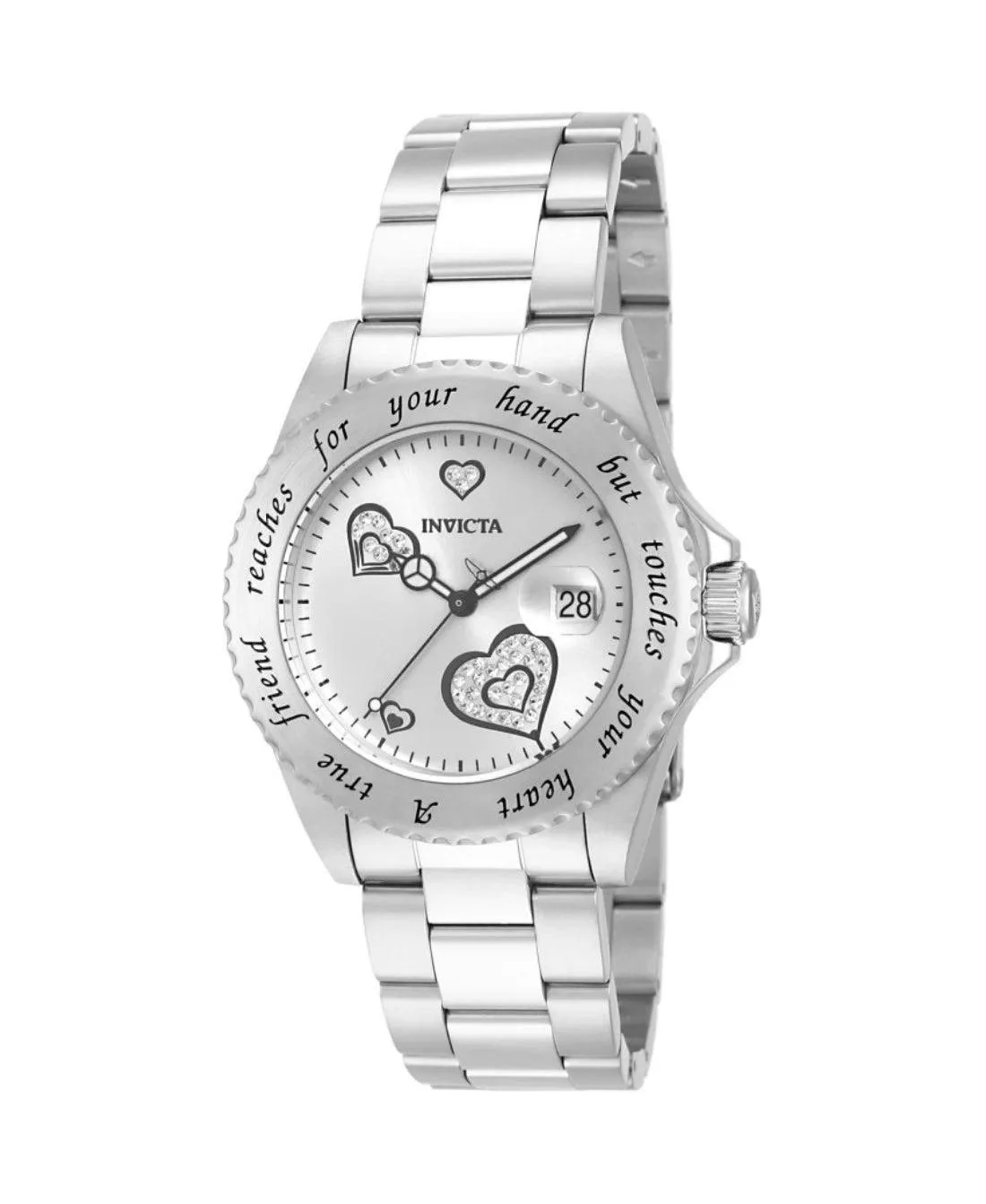 Quartz 3 Hand Angel Stainless Steel Watch, 40mm by Invicta