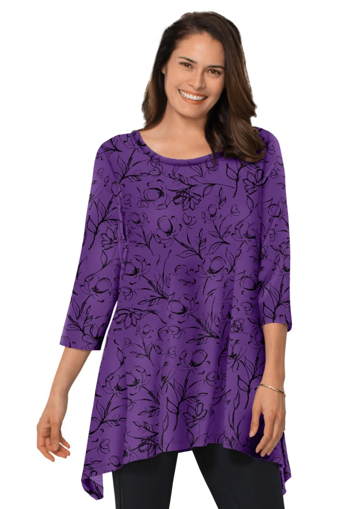Swing Hem Tunic by Woman Within