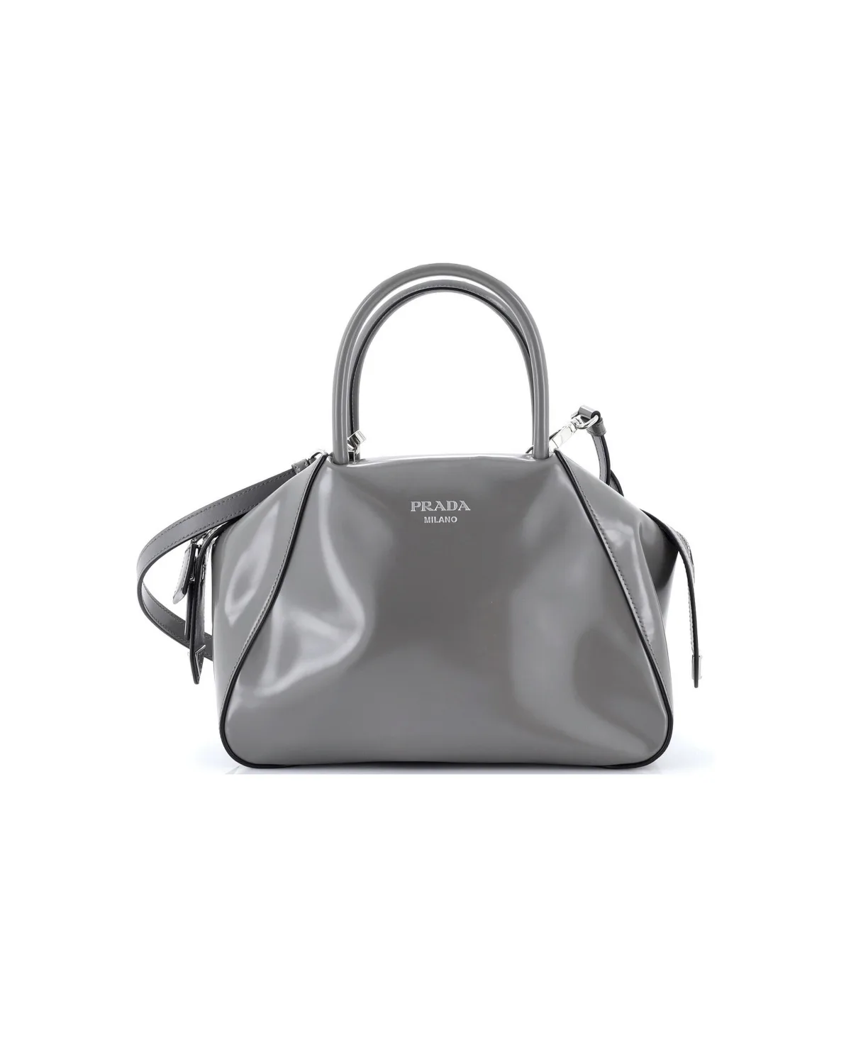 Pre-Owned Medium Supernova Handbag Brushed Leather by Prada