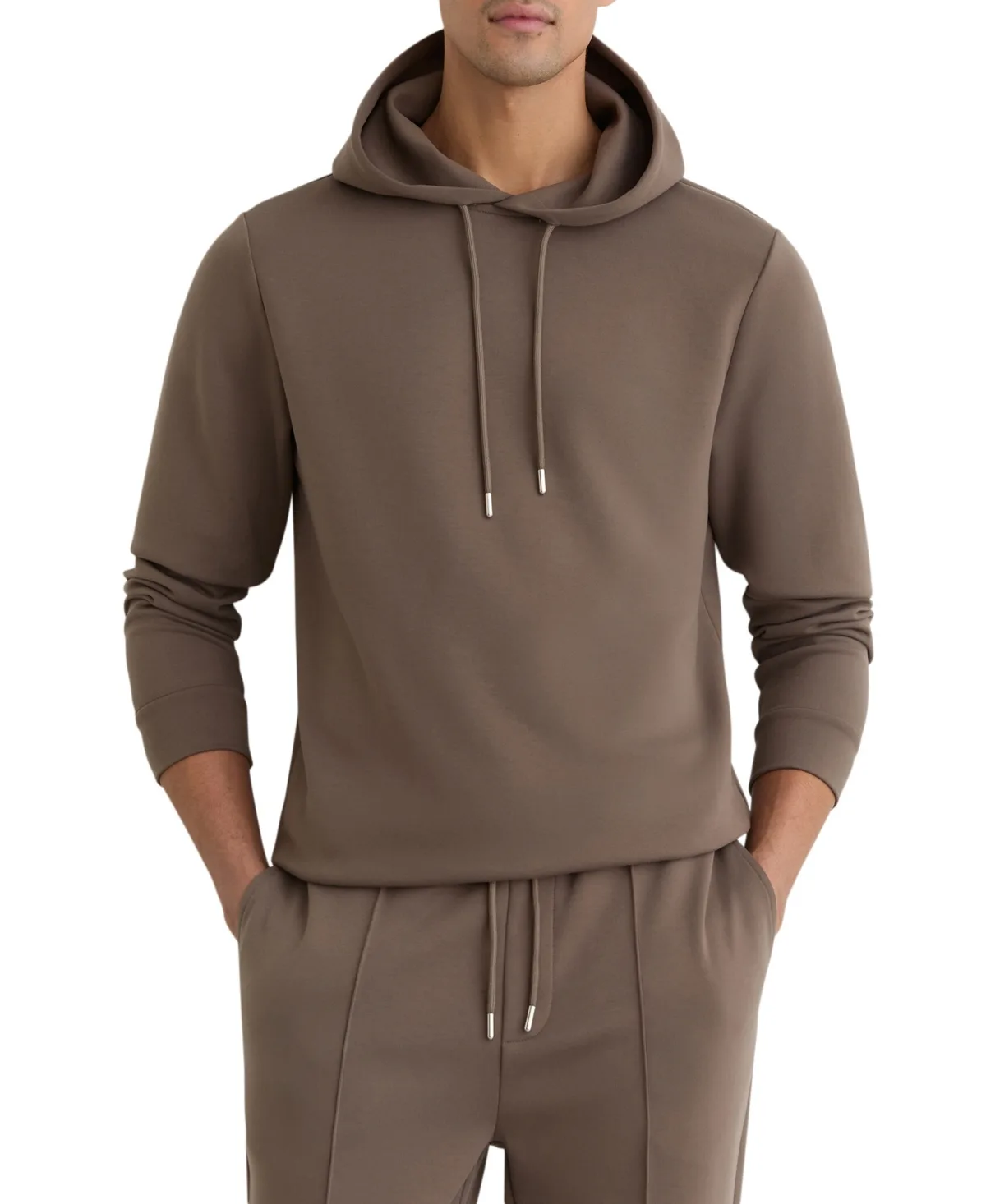 Fabien Regular-Fit Interlock-Jersey Drawstring-Hood Hoodie by Reiss
