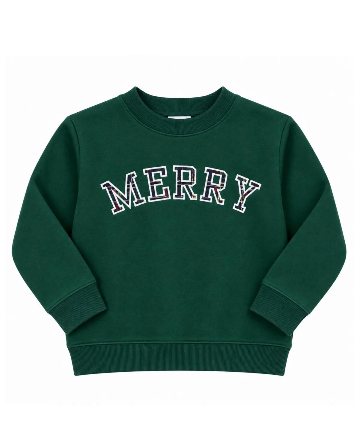 Merry Plaid Signature Crewneck Sweatshirt by Bits & Bows