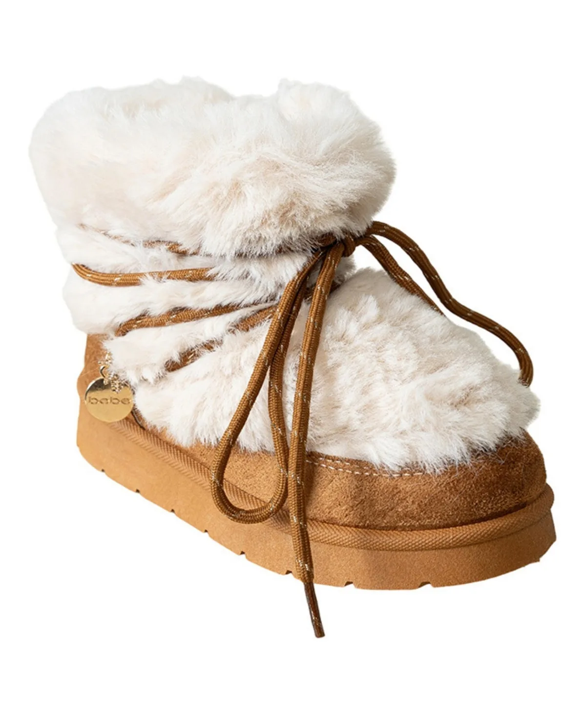 Hybrid Cozy Boot with Hiker Lurex Lace and Charms by bebe