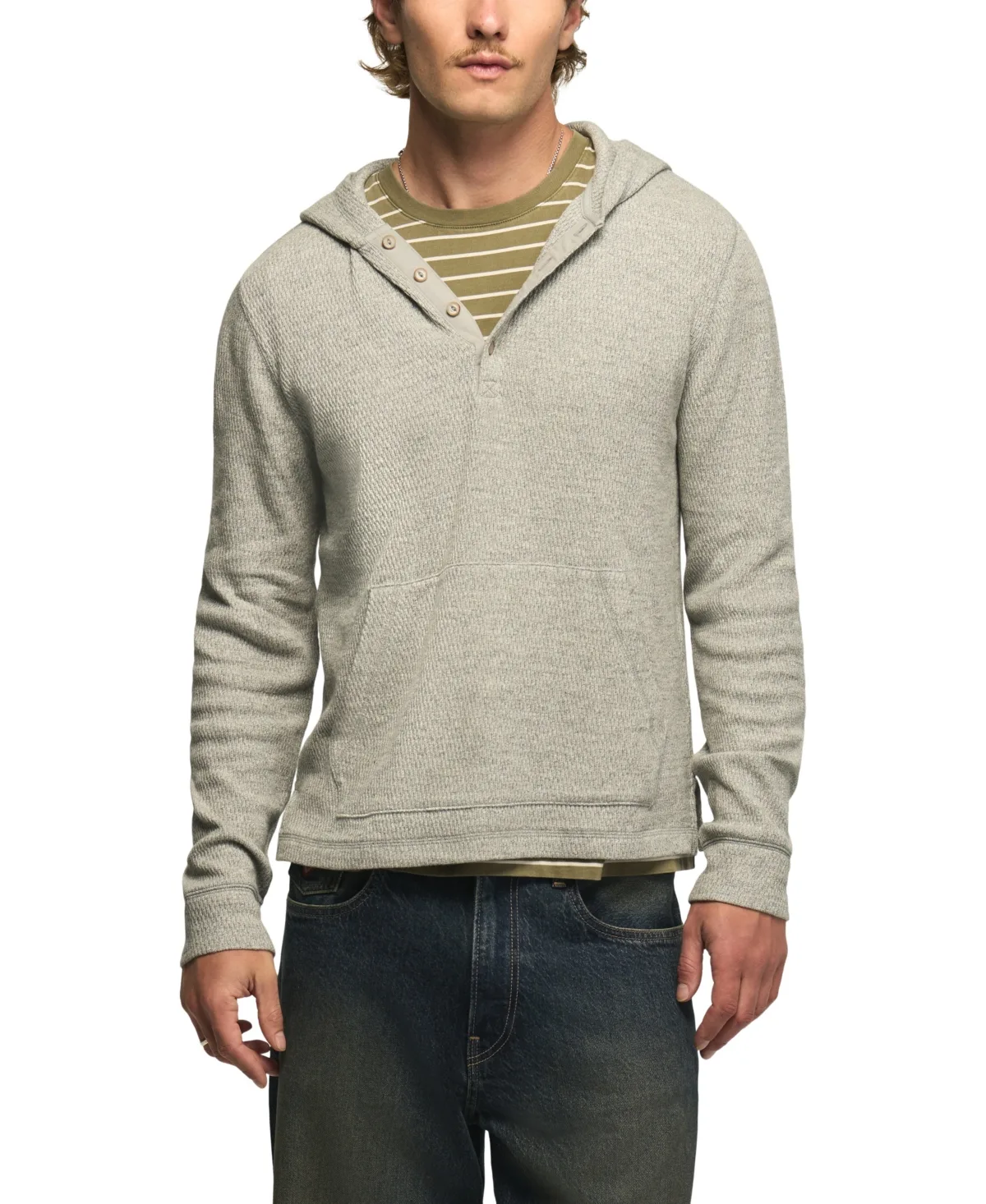 Birdseye Thermal Hoodie by Lucky Brand