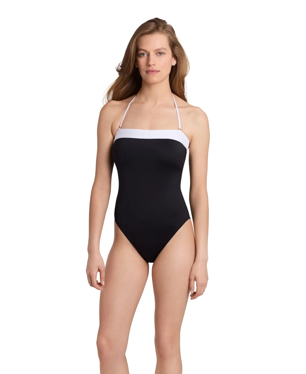 Lauren Ralph Lauren Bel Air Colorblock Bandeau Shaping One-Piece Swimsuit by Ralph Lauren