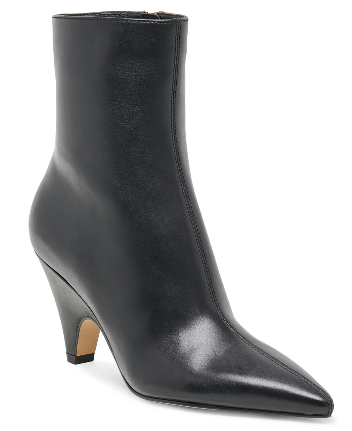 Cruz Kitten-Heel Pointed-Toe Dress Booties