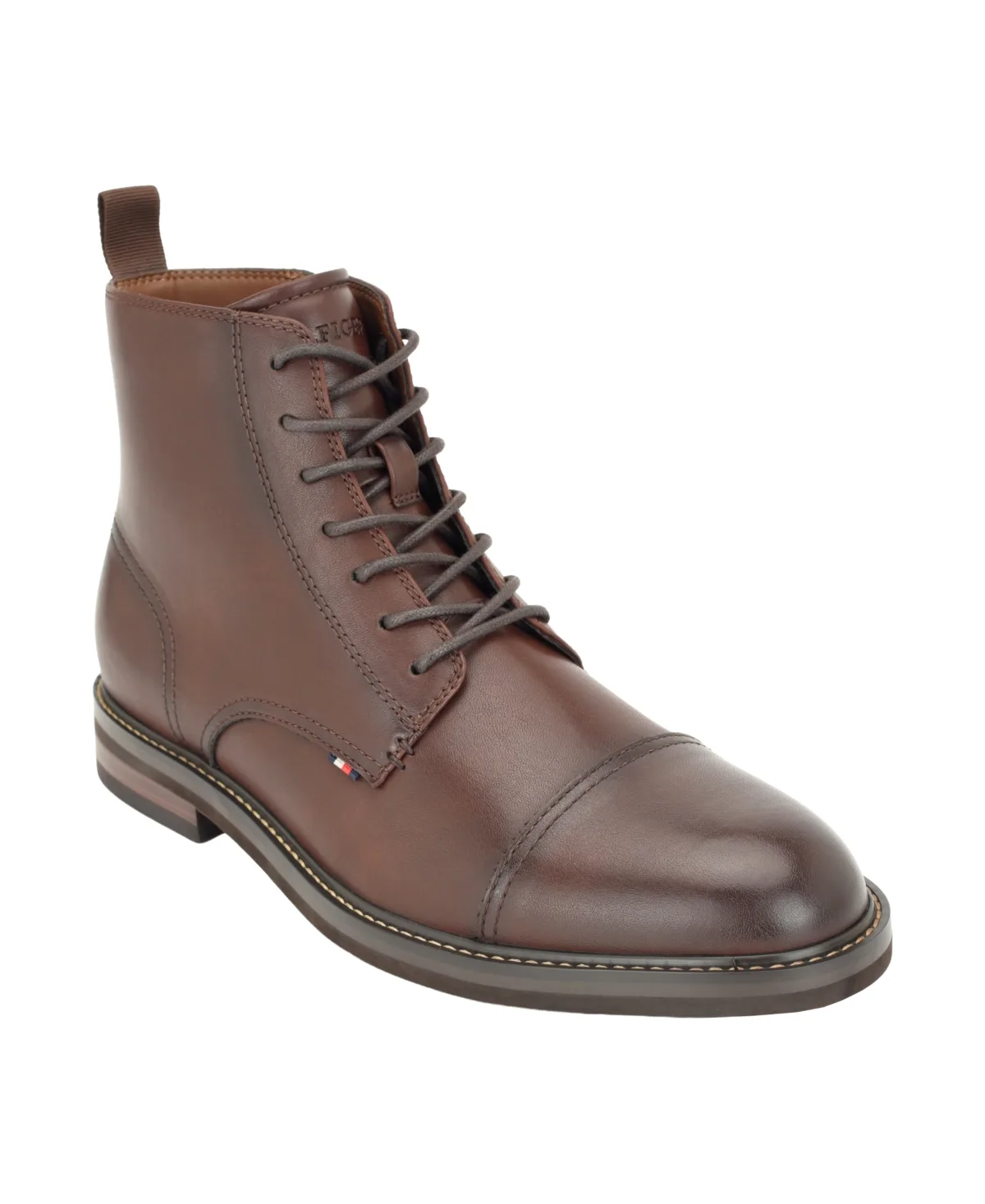 Nuwar Cap Toe Memory Foam Cushioned Lace-Up Boots