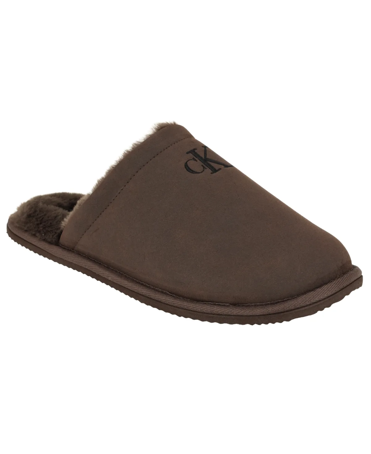 Roon Plush Lined Footbed Silhouette Slipper by Calvin Klein