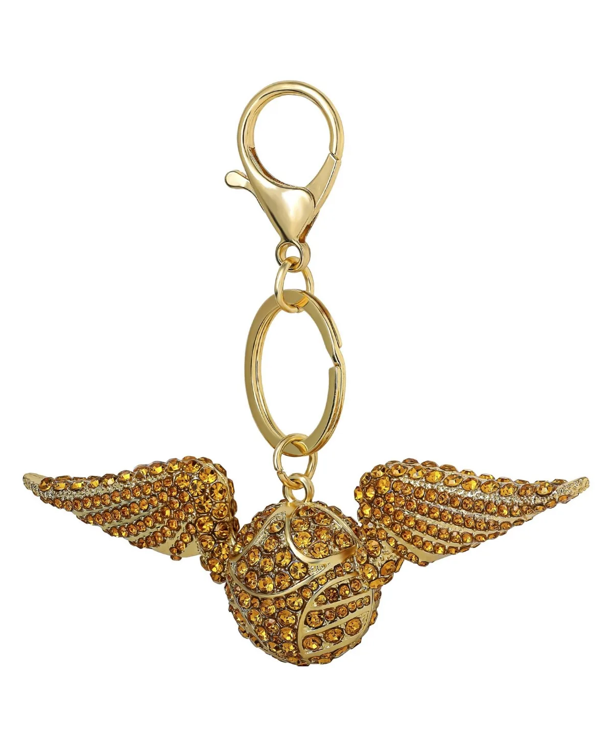 Harry Potter Golden Snitch Keychain Bag Charm Pave Crystal Official License by Harry Potter