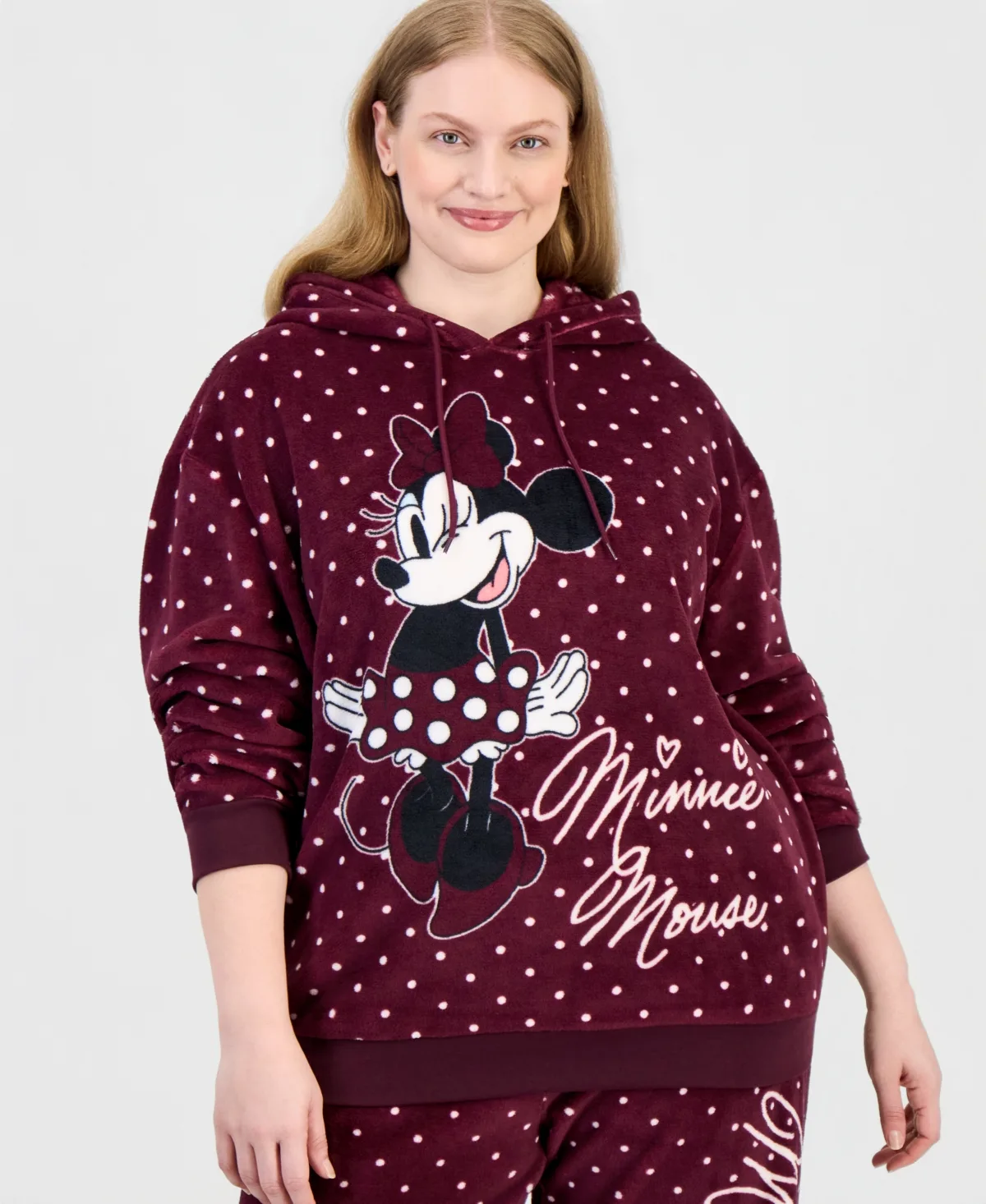 Minnie Mouse Polka-Dot Hooded Sweatshirt by Disney